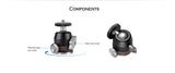 Table Top Tripod Kit - Aluminum - Black
