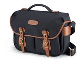 Billingham Hadley Pro Black Canvas Tan Leather